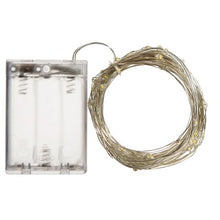 Load image into Gallery viewer, LED Wire Lights - 5m Sparkling - Warm white - Silver wire
