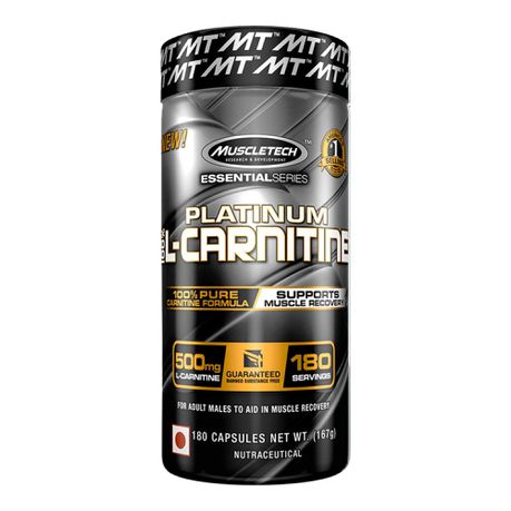 MuscleTech Platinum 100% L-Carnitine 500mg - 180Caps Buy Online in Zimbabwe thedailysale.shop