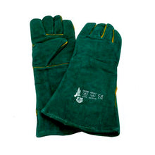 Load image into Gallery viewer, Leather Bokke inspired Braai Gloves - Welders Heat Resistant Gloves
