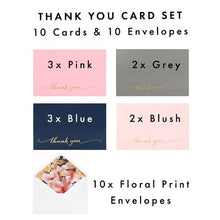 Load image into Gallery viewer, Oribibi - Thank You Cards / Greeting Cards with Envelopes (10-Pack)
