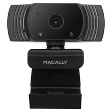 Load image into Gallery viewer, MACALLY Full HD 1080P USB-A webcam with TRIPOD - Black
