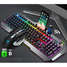 Load image into Gallery viewer, Olive Tree-670R 2.4G Wireless RGB LED Mechanical Feel Gaming Keyboard Mouse
