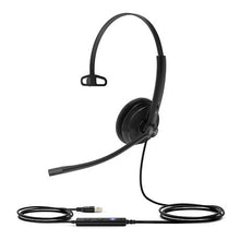 Load image into Gallery viewer, Yealink UH34-LITE single earpiece USB headset with foam ear cushions
