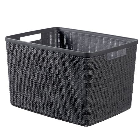 Curver by Keter - Jute Large Basket Grey Buy Online in Zimbabwe thedailysale.shop