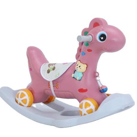 Kids Multifunction Rocking Horse with Music - Pink Buy Online in Zimbabwe thedailysale.shop