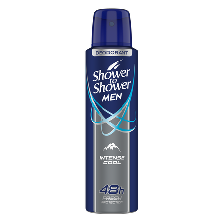 Shower to Shower Men Deodorant 150ml Intense Cool Buy Online in Zimbabwe thedailysale.shop