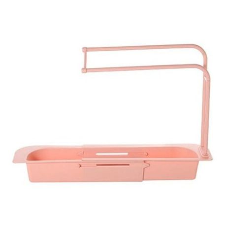 Fine Living Telescopic Storage Drainage Basket - Pink