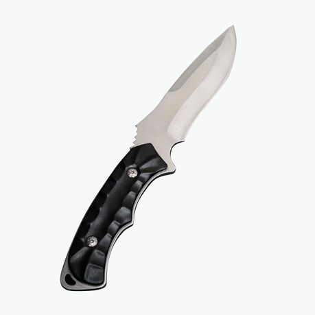 SANJIA K609 Fixed Blade Knife - Black Handle