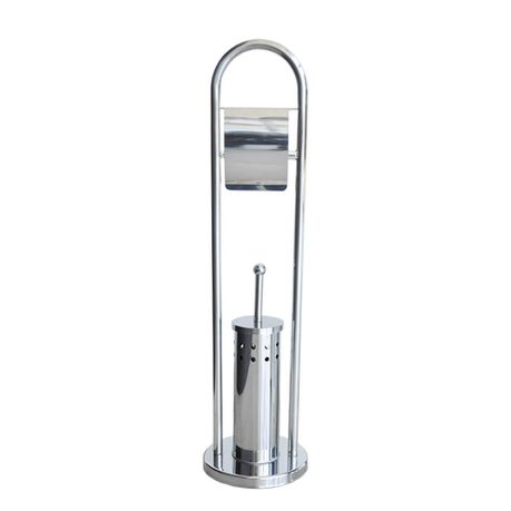 Stainless Steel Toilet Brush and Roll Holder Set Buy Online in Zimbabwe thedailysale.shop