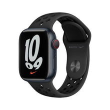 Load image into Gallery viewer, Apple Watch Nike Series 7 GPS + Cellular (41mm) - Midnight Case with Anthracite/Black Nike Sport Band
