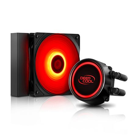 DeepCool Gammaxx L120T Red LED Liquid CPU Cooler-Black