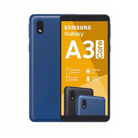 Samsung Galaxy A3 Core 16GB Single Sim Network Locked - Blue Buy Online in Zimbabwe thedailysale.shop