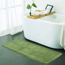 Load image into Gallery viewer, Chenille Microfibre Luxury Bathroom Bath Mat Quick Dry Dark Green XL
