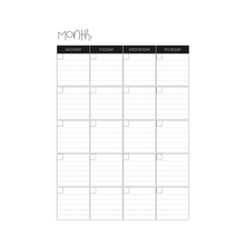 Load image into Gallery viewer, Undated Monthly Planner &amp; Goal Tracker
