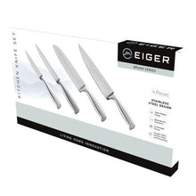 Load image into Gallery viewer, Eiger Bruno Series 4-Piece Sainless Steel Kitchen Knife Set
