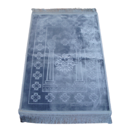 Islamic Soft Prayer Mat - Silver