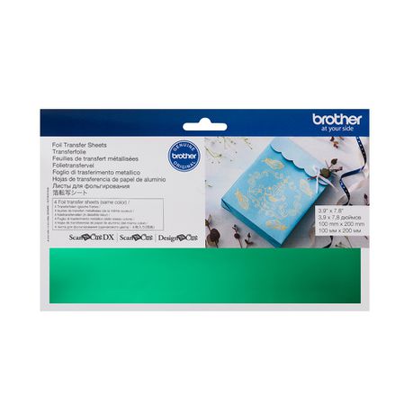 Brother CAFTSGRN1 - ScanNCut Green Foil Transfer Sheets