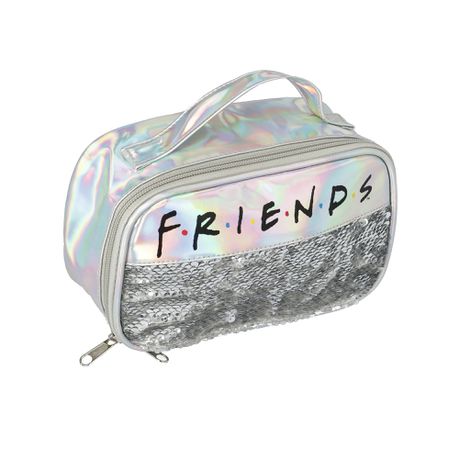 Friends Silver PU and Sequins Bag