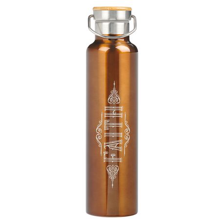 Faith Hebrews 11:1 - Stainless Steel Water Bottle