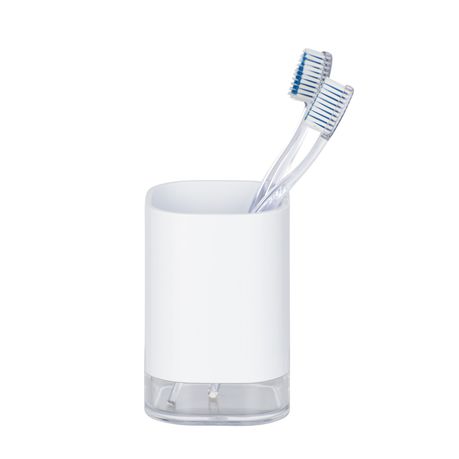 Wenko - Toothbrush Tumbler - Oria Range - White & Clear Buy Online in Zimbabwe thedailysale.shop