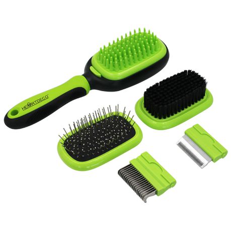 Heartdeco 5 in 1 Pet Slicker Grooming Comb Brush Set Buy Online in Zimbabwe thedailysale.shop