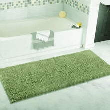 Load image into Gallery viewer, Chenille Microfibre Luxury Bathroom Bath Mat Quick Dry Dark Green XL
