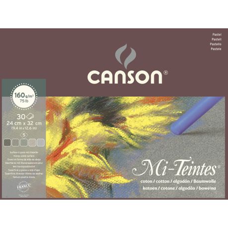 Canson Mi-Teintes Pad 30S 24X32 160G Grey Tones Buy Online in Zimbabwe thedailysale.shop