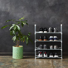 Load image into Gallery viewer, Gretmol 4 Tier Stackable Shoe Rack - Grey
