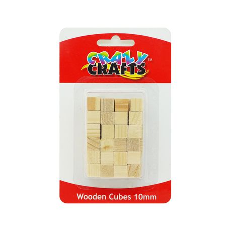 Wooden Cubes 10mm - 48 pcs