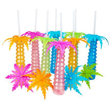 Load image into Gallery viewer, LUMOSS - Palm Tree Yard Glass 600ml - 4PK Funky Colours
