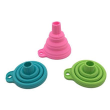 Load image into Gallery viewer, Collapsible Silicone Funnel for Water Oil Liquid Powder Transfer - Set of 3
