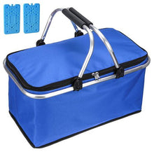 Load image into Gallery viewer, GoVogue - Picnic &amp; Outdoor Cooler Bag With 2x Ice Bricks (3 Piece Set)
