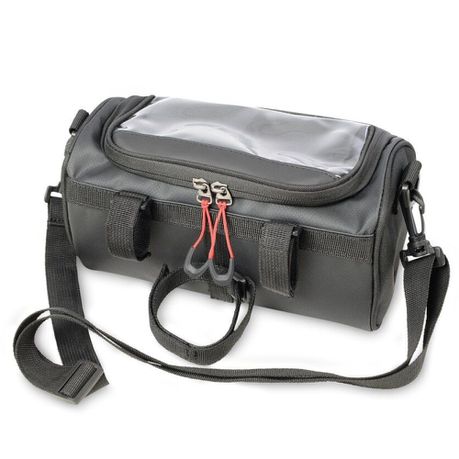 Troika Handlebar Bicycle Bag with Phone Window Bike Bag 13x24x14cm Black Buy Online in Zimbabwe thedailysale.shop