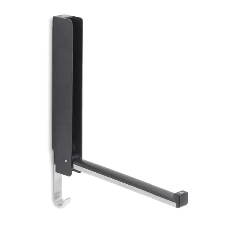 blomus Wall Hook Space-Saving Flip Down in Black and Steel LANCA