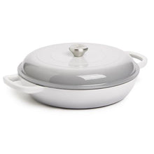 Load image into Gallery viewer, George &amp; Mason - 30cm Round Enamel Cast Iron Casserole - Grey
