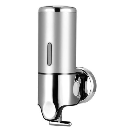 Stainless Steel Single Wall Mount Soap Dispenser - 500ml Silver Buy Online in Zimbabwe thedailysale.shop