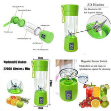 Load image into Gallery viewer, Portable And Rechargeable Battery Juice blender-Smoothie Maker
