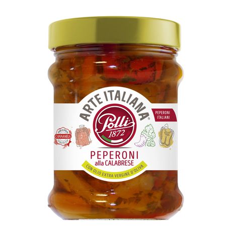 Polli - Roasted Peppers in Oil - 12X285G Buy Online in Zimbabwe thedailysale.shop