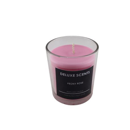 Deluxe Scents- Peony Rose scented candle 220ml Buy Online in Zimbabwe thedailysale.shop