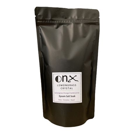 OnX Lemongrass Crystal Scented Epsom Salt Soak - 500g