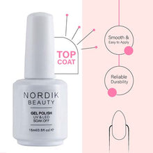 Load image into Gallery viewer, Nordik Beauty Nail Art Gel Top Coat (15ml)
