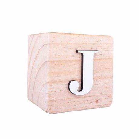 Wooden Alphabet Blocks(J) Buy Online in Zimbabwe thedailysale.shop