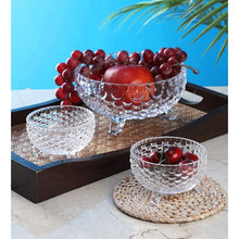 Load image into Gallery viewer, 7 Piece Crystal Glass Fruit &amp; Dessert Mixing and Serving Bowl Set
