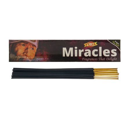 Puja Incense Sticks Highly Scented Agarbatti - Miracles - 120 Sticks Buy Online in Zimbabwe thedailysale.shop