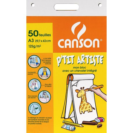 Canson Kids Easel Pad 50s A3 Chevalet 120g