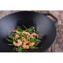 Load image into Gallery viewer, Victoria 36cm Enamelled Cast Iron Wok with Wide Handles
