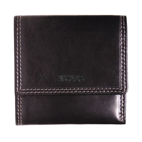 Nuvo - AW119 Black Leather Trifold Men's Wallet