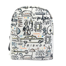 Load image into Gallery viewer, Friends All Over Backpack - White
