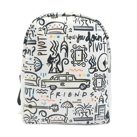 Friends All Over Backpack - White