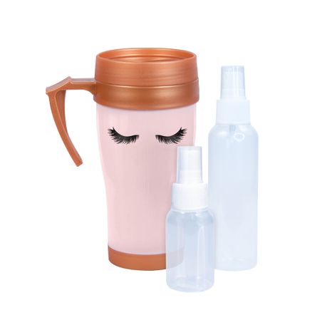 Lumoss - Ladies Thermo Mug & Travel Bottle Set - Blush Pink